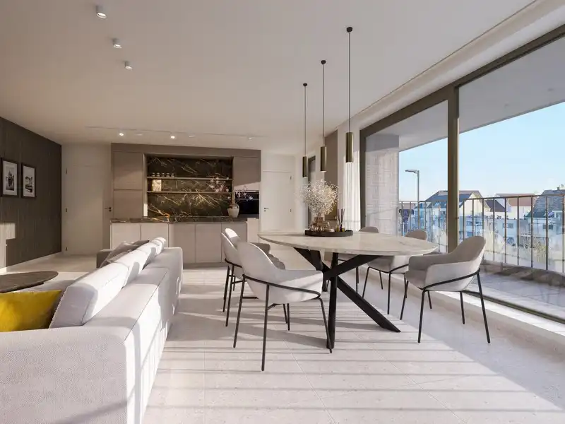 MOGELIJKHEID AANKOOP NIEUWBOUW à 6% BTW - LUXUEUS PENTHOUSE TE KOOP OP TOPLOCATIE IN LOCHRISTI (WACHTEBEKE) - PRIJS INCLUSIEF ONDERGRONDSE PARKEERPLAATS EN KELDERBERGING foto 8