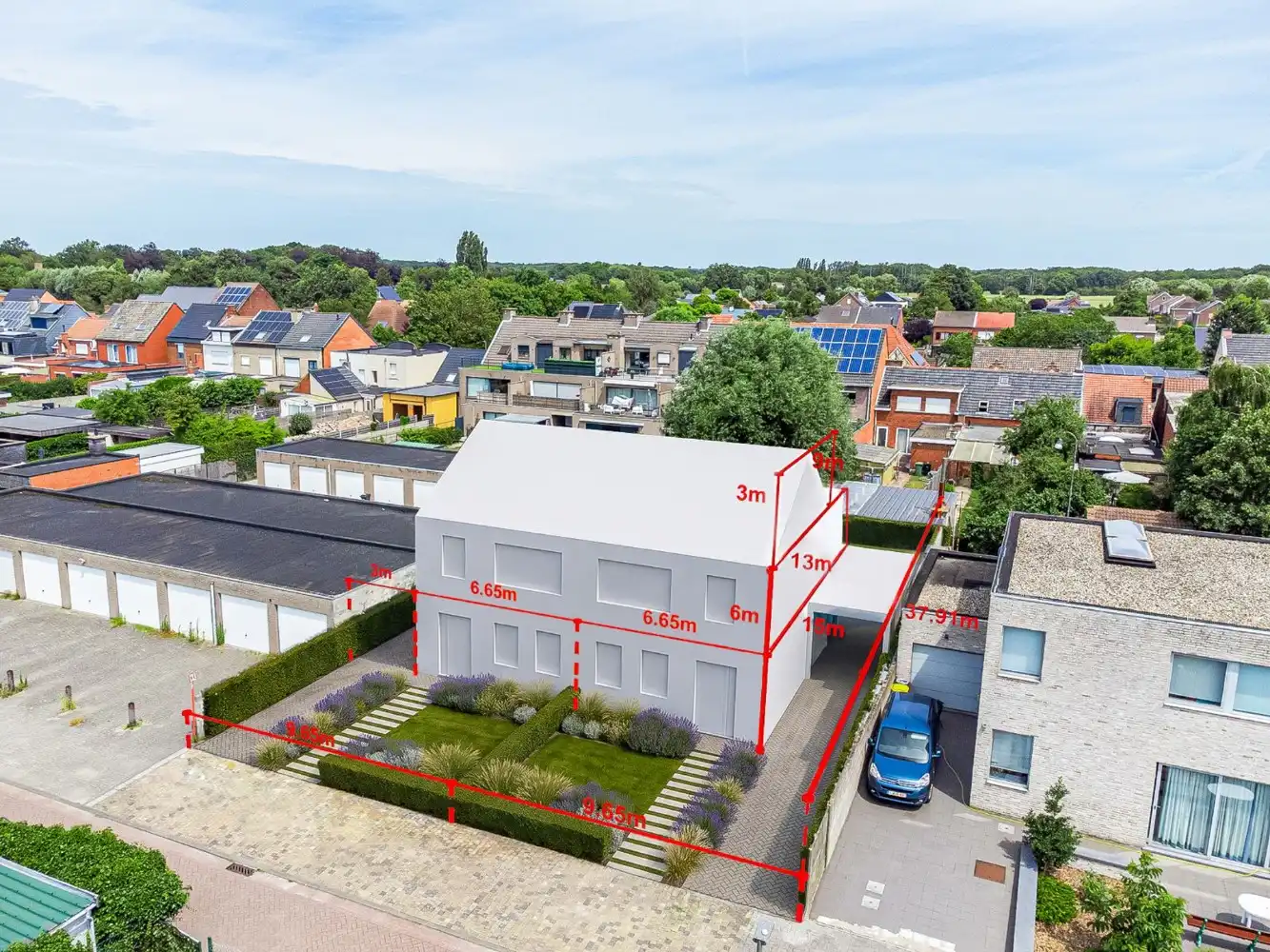 Rustig gelegen bouwgrond van +-340m² voor HOB in Stabroek foto 3
