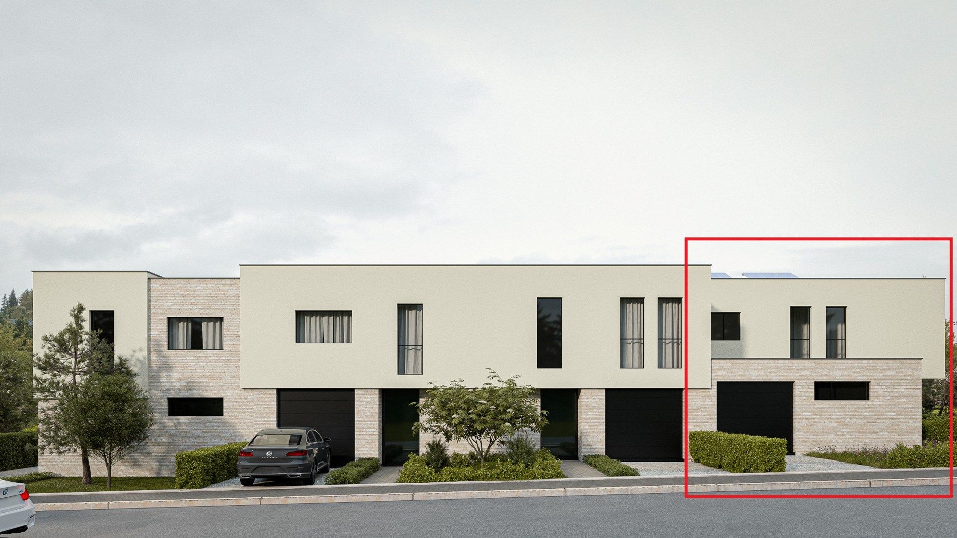 Uniek gelegen nieuwbouw half open BEN-woning met 3 slk, garage, terras en tuin foto 1