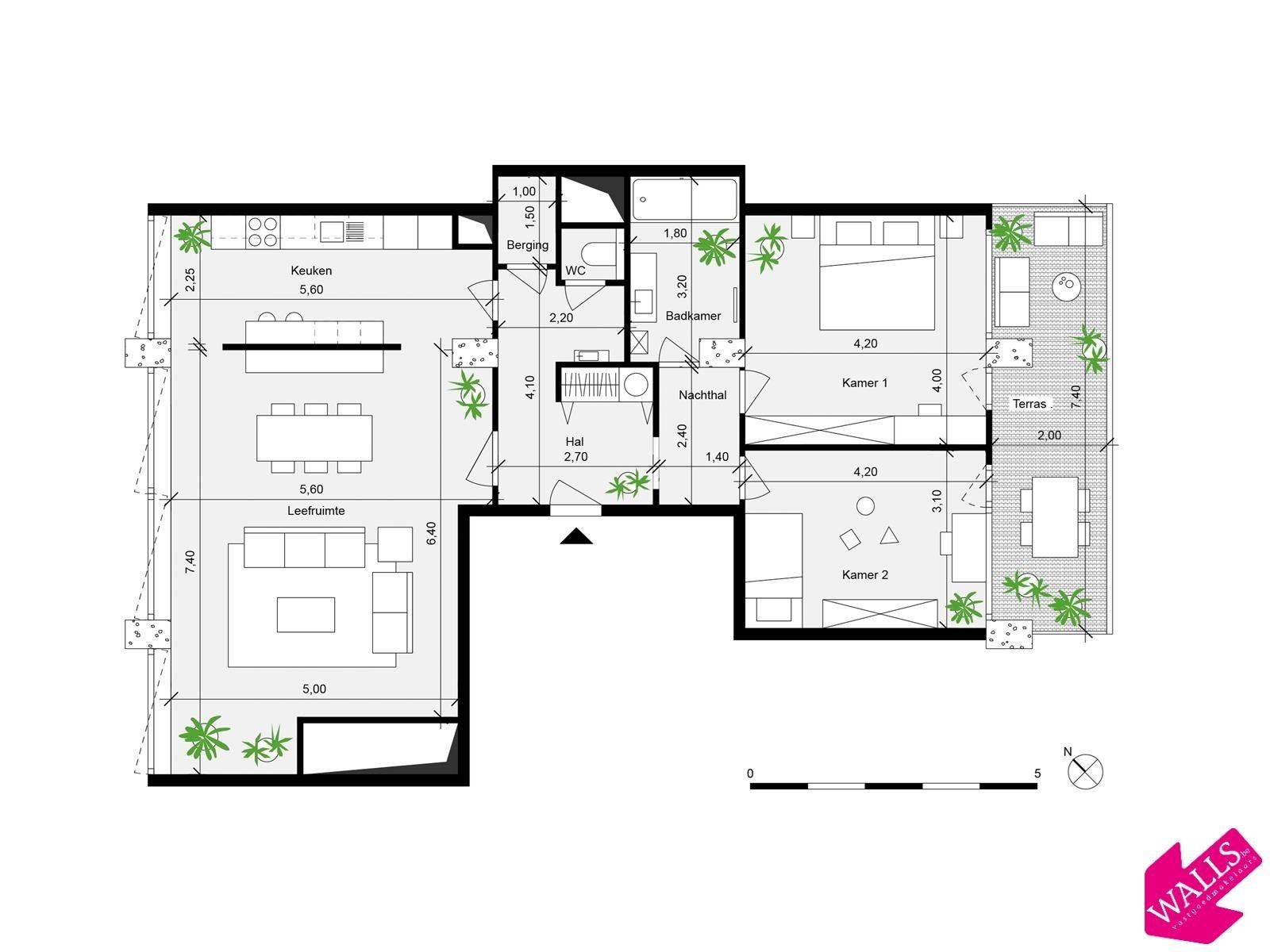 Ruim appartement met terras foto 20