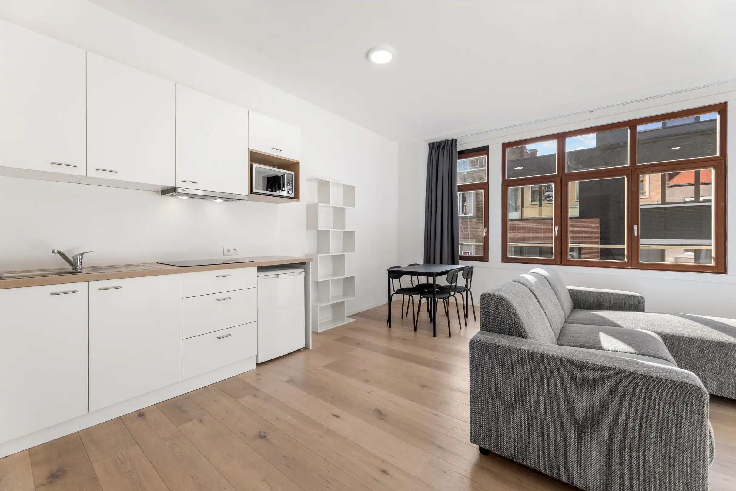 Gezellig bemeubeld 1-slaapkamerappartement te centrum Leuven foto 2
