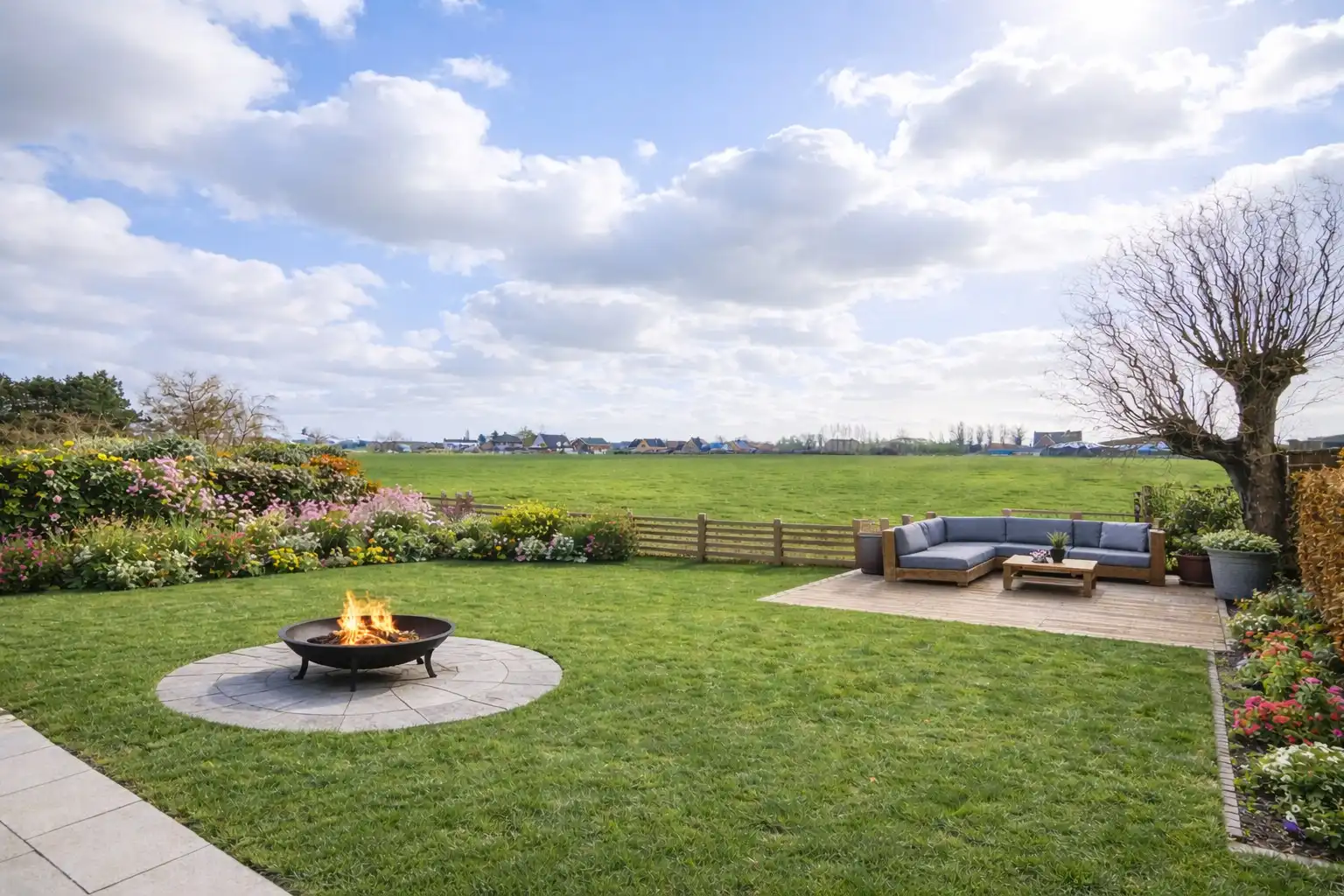 Instapklare gezinswoning met open zicht en mooie tuin, perceel 539 m², Torhout foto 2