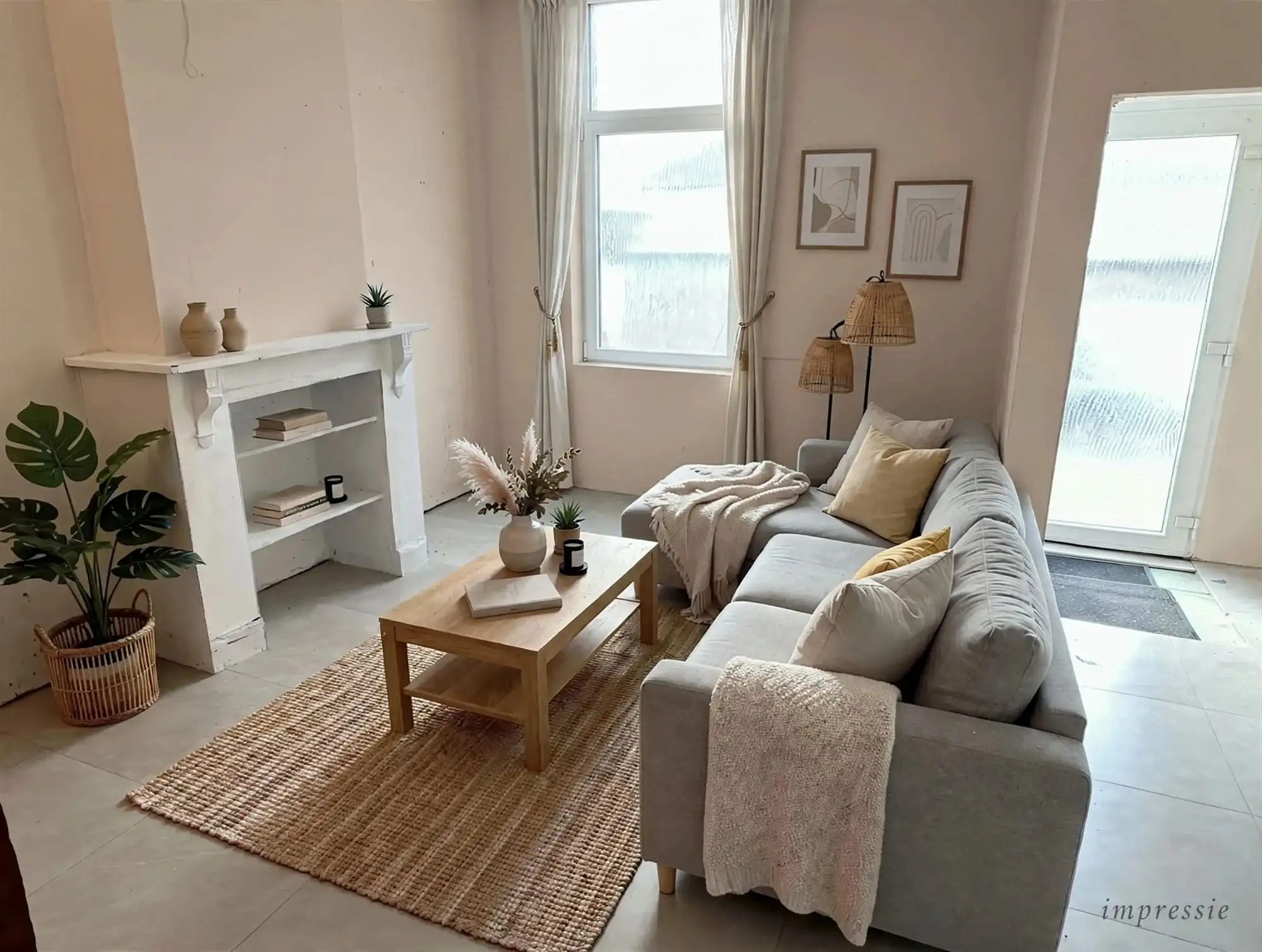 ruime woning met 4 slaapkamers, tuin en achteringang. foto 3
