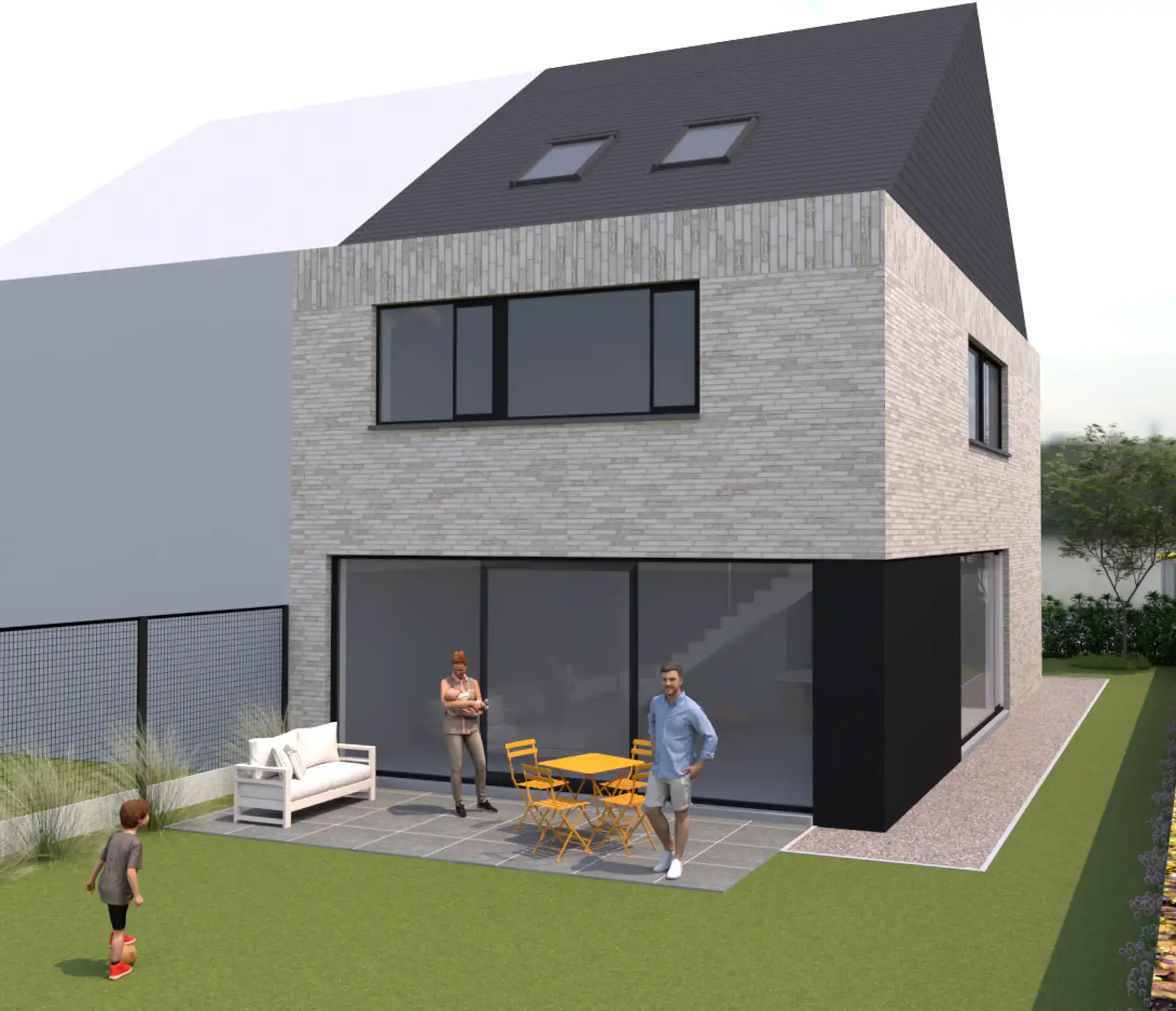  OORDEGEM - nieuwbouwwoning met 5 slp, 2 bdks en tuin! foto {{pictureIndex}}