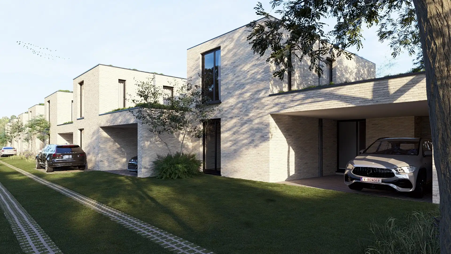 Nieuwbouwwoning op 2a76ca met 2 slpk's en overdekte carport te Maasmechelen foto 2