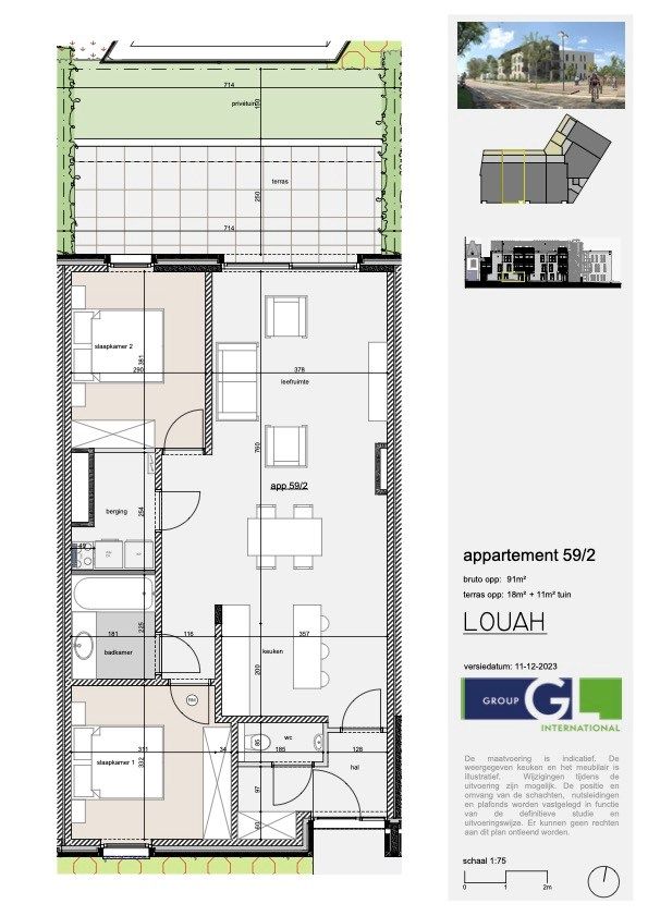 Nieuwbouwapp. met 2 slpks, terras en tuintje foto 11