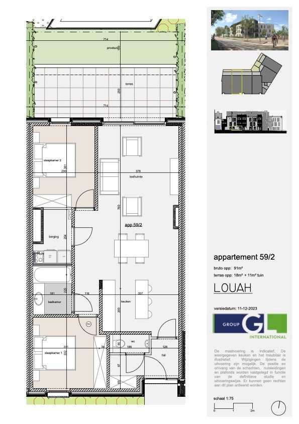 Nieuwbouwapp. met 2 slpks, terras en tuintje foto 10