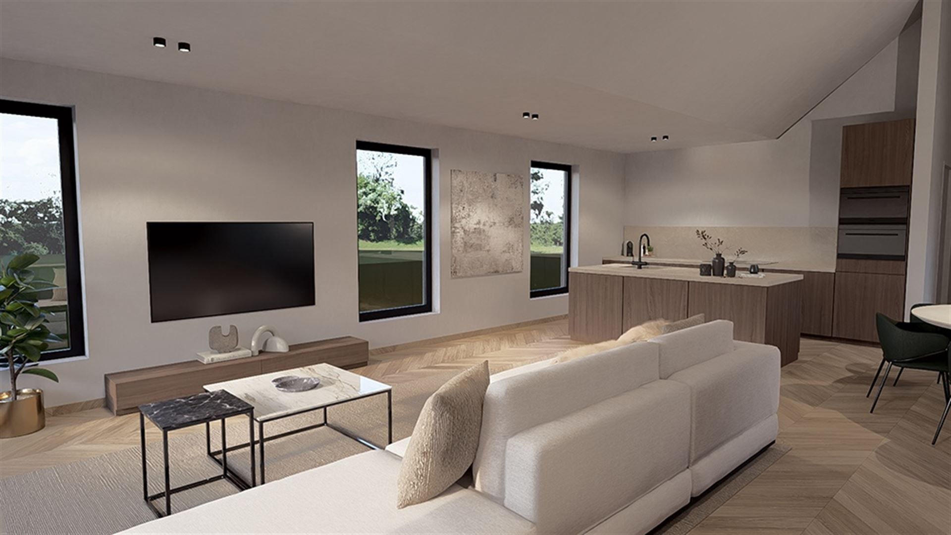 Uniek nieuwbouwapp. ±155 m² 1ste verdiep met 2 terrassen foto 3