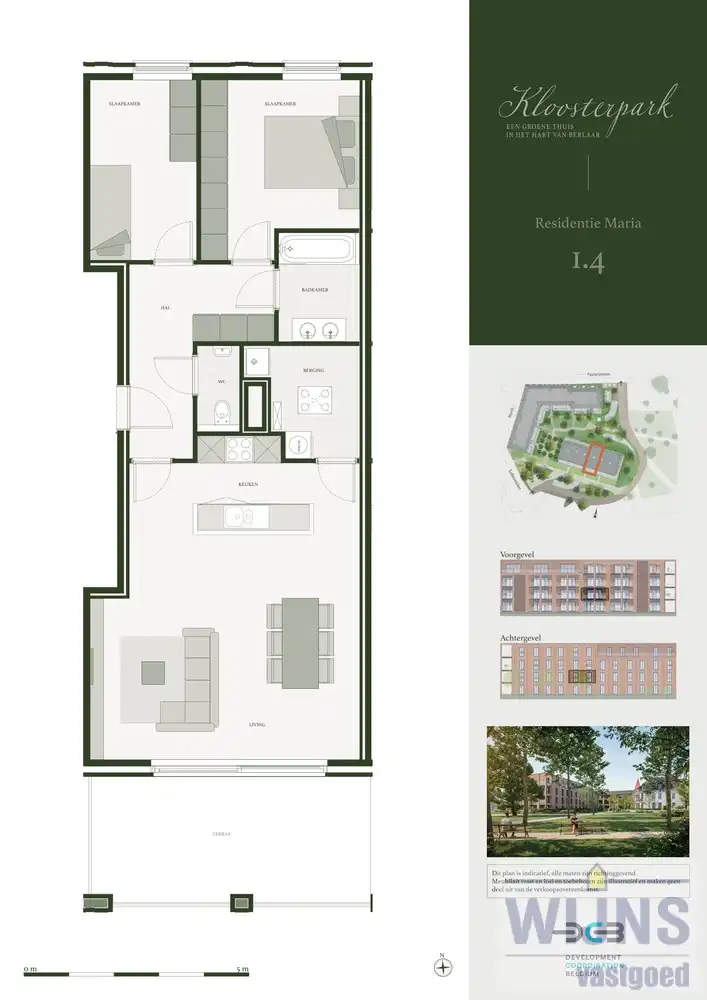 Residentie Maria | 2 SLKS | 93 m² | terras 18 m² foto {{pictureIndex}}