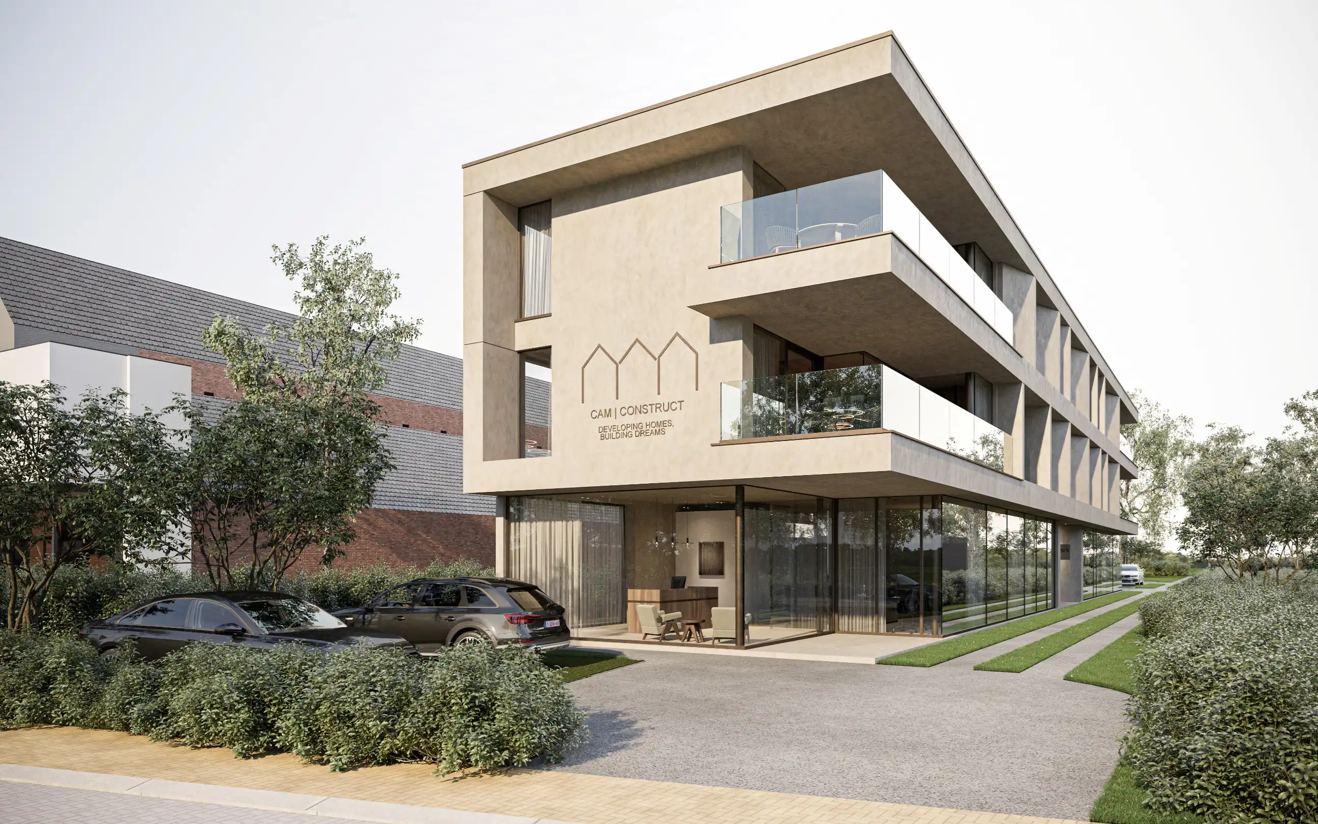 Res. Westlane - Handelspand met grote visibiliteit op de Natiënlaan te Knokke  foto {{pictureIndex}}