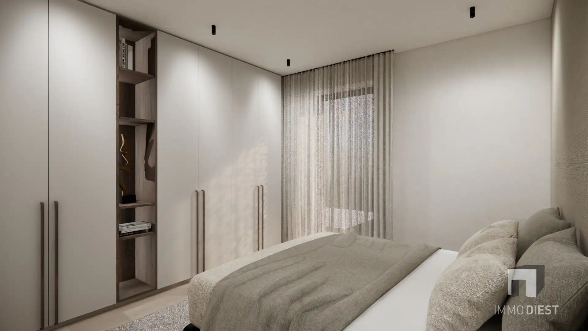 Gelijkvloers app. van 82m2 met 2slpk en 2 ensuite badkamers foto 12