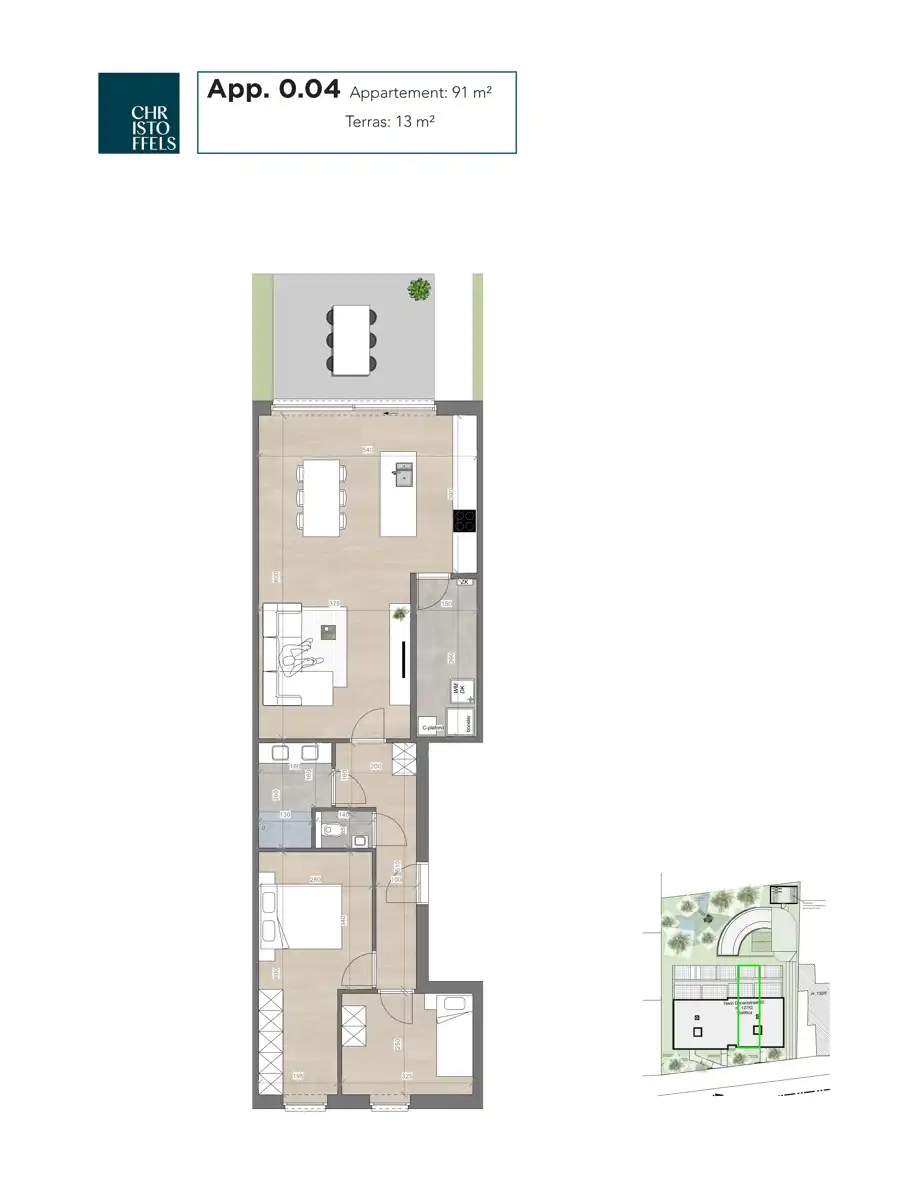 Nieuwbouwappartement (91m²) in kleinschalige residentie te Lanaken! foto 2