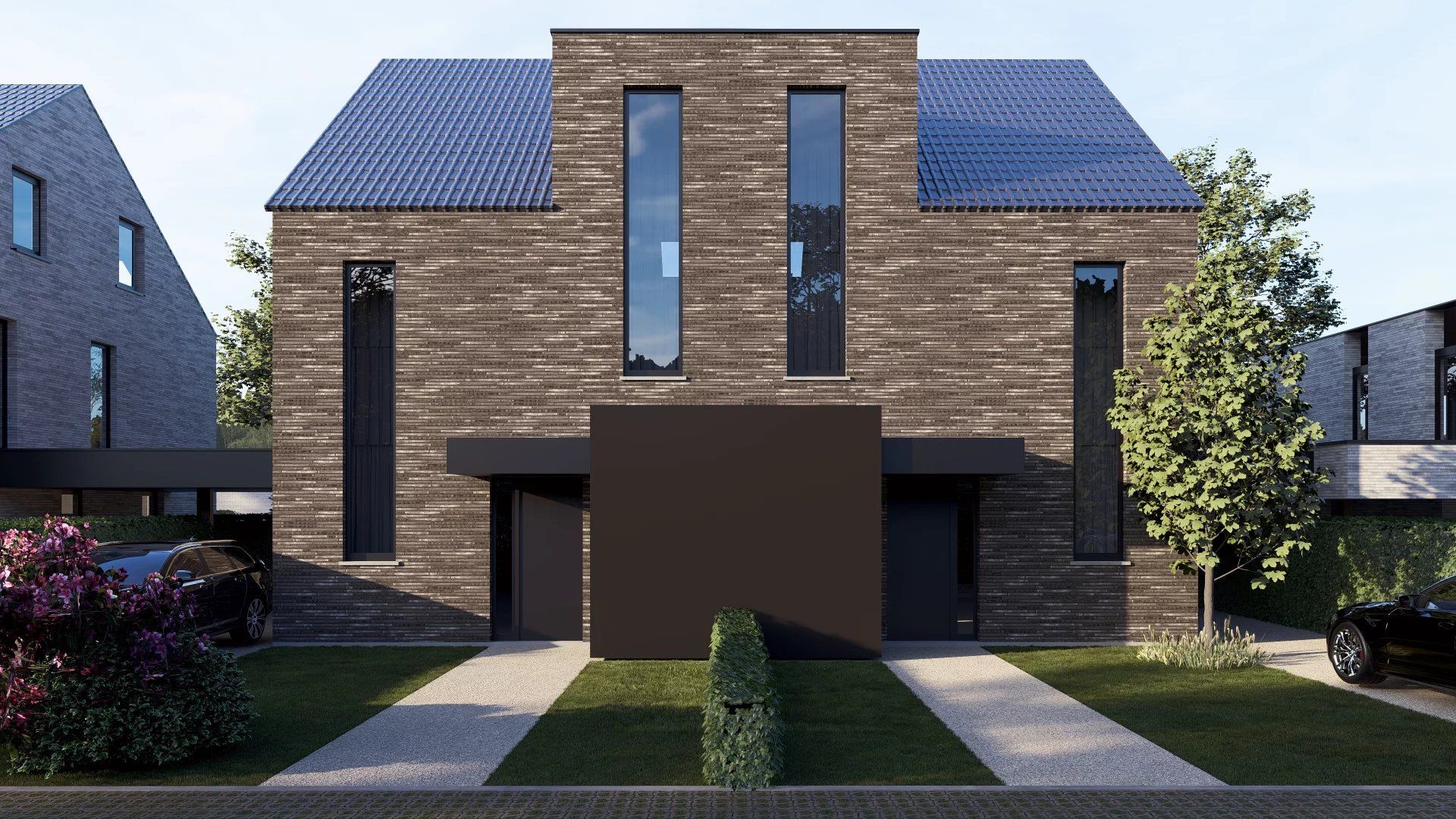 LOT 5 – MODERNE ENERGIEZUINIGE NIEUWBOUWWONING VAN 217 M² MET 3 SLPK’S EN ZOLDER IN BEGIJNENDIJK foto {{pictureIndex}}