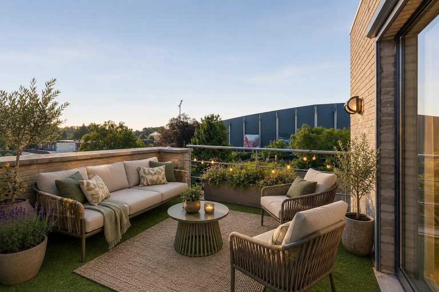 Ruim penthouse met 5 slaapkamers, 2 zuid terrassen en garage foto {{pictureIndex}}