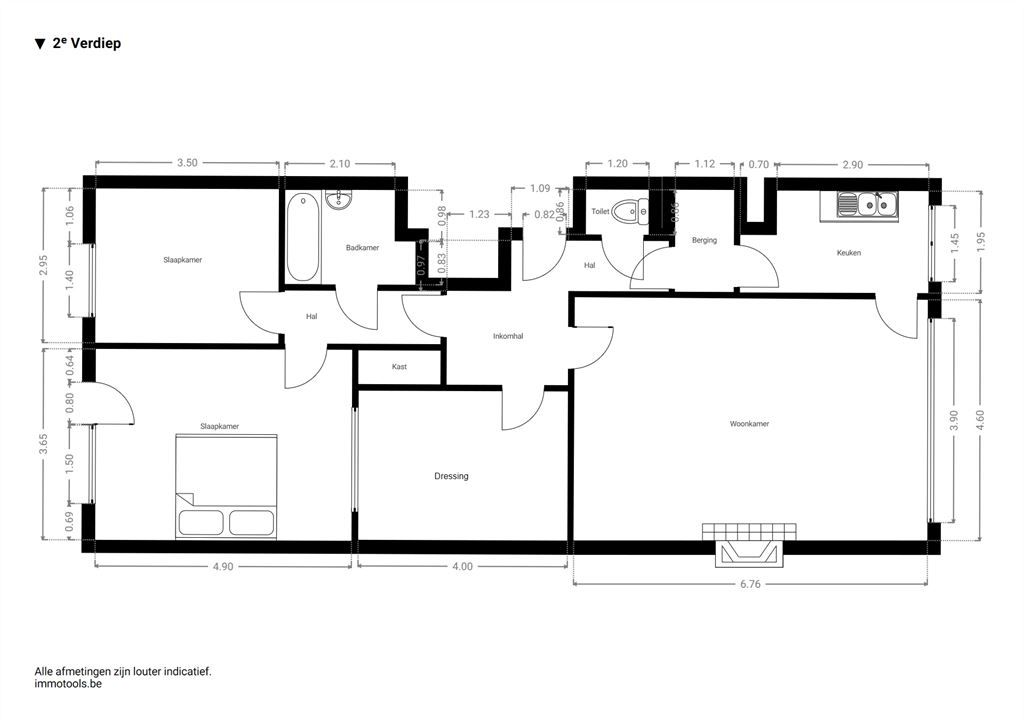 Te renoveren appartement met autostaanplaats foto 19