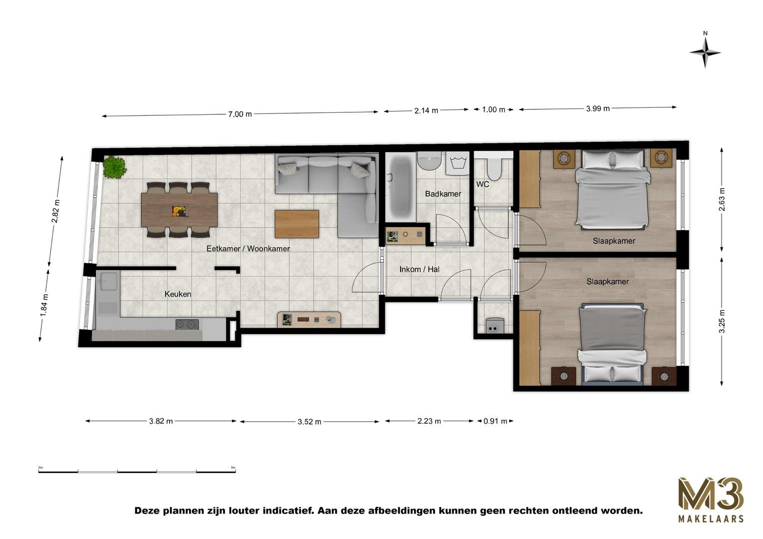 Instapklaar 2 slaapkamer appartement foto 16