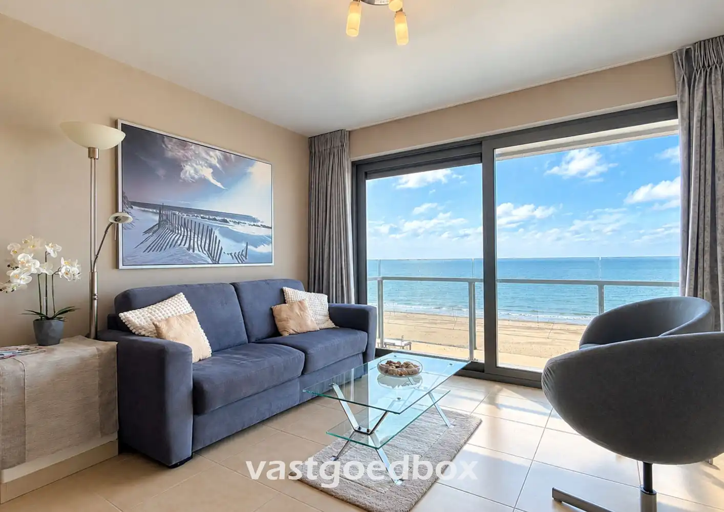 Instapklaar 1 slaapkamer appartement met frontaal zeezicht - Raversijde, Oostende foto 2