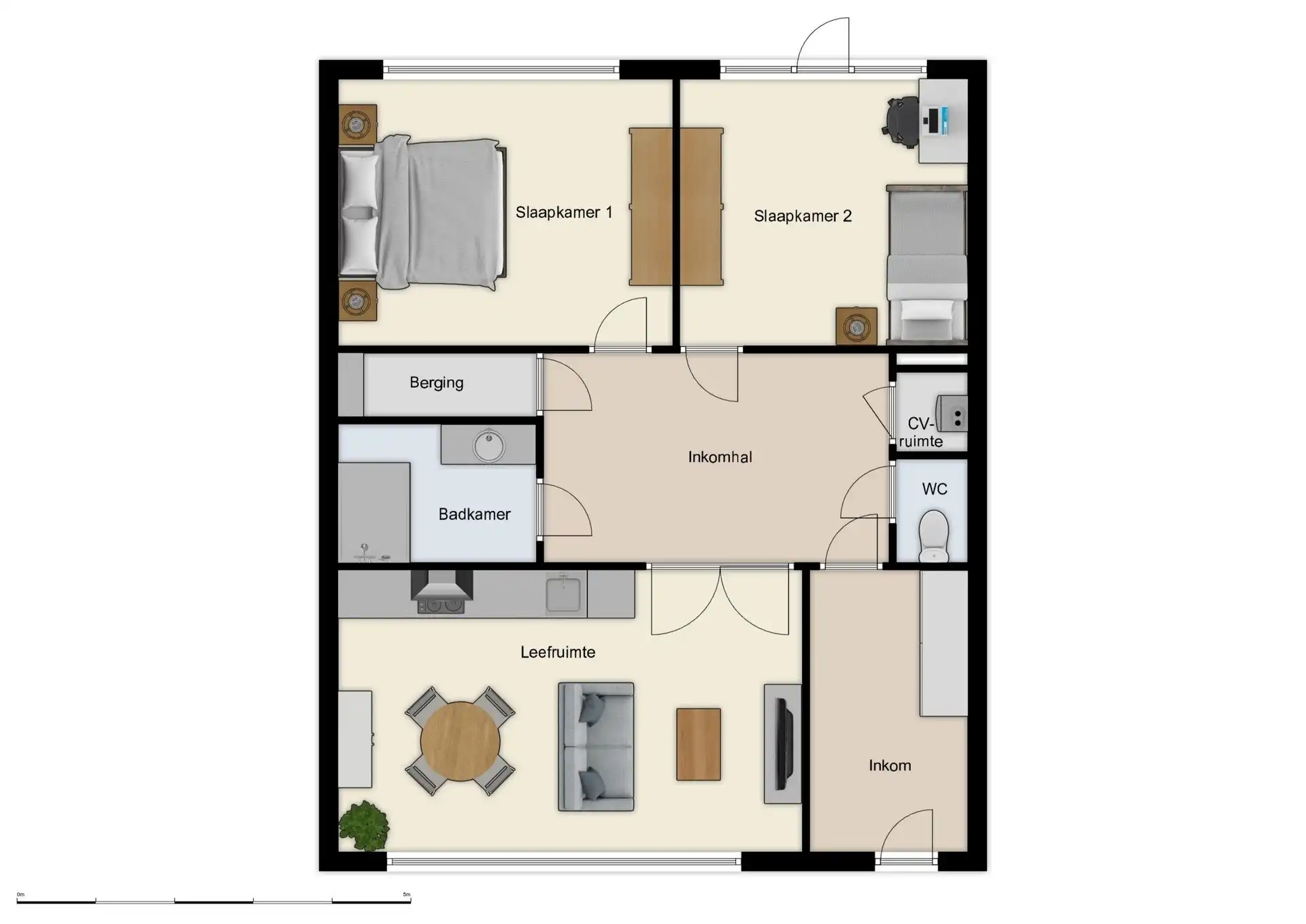 Instapklaar gelijkvloersappartement op een aangename woonlocatie (75m²) foto 11