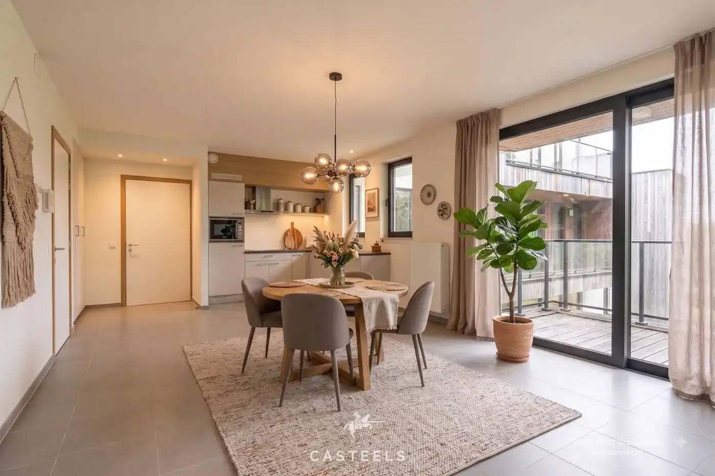 Lichtrijk nieuwbouw hoek appartement met terras te Kluisbergen foto 5
