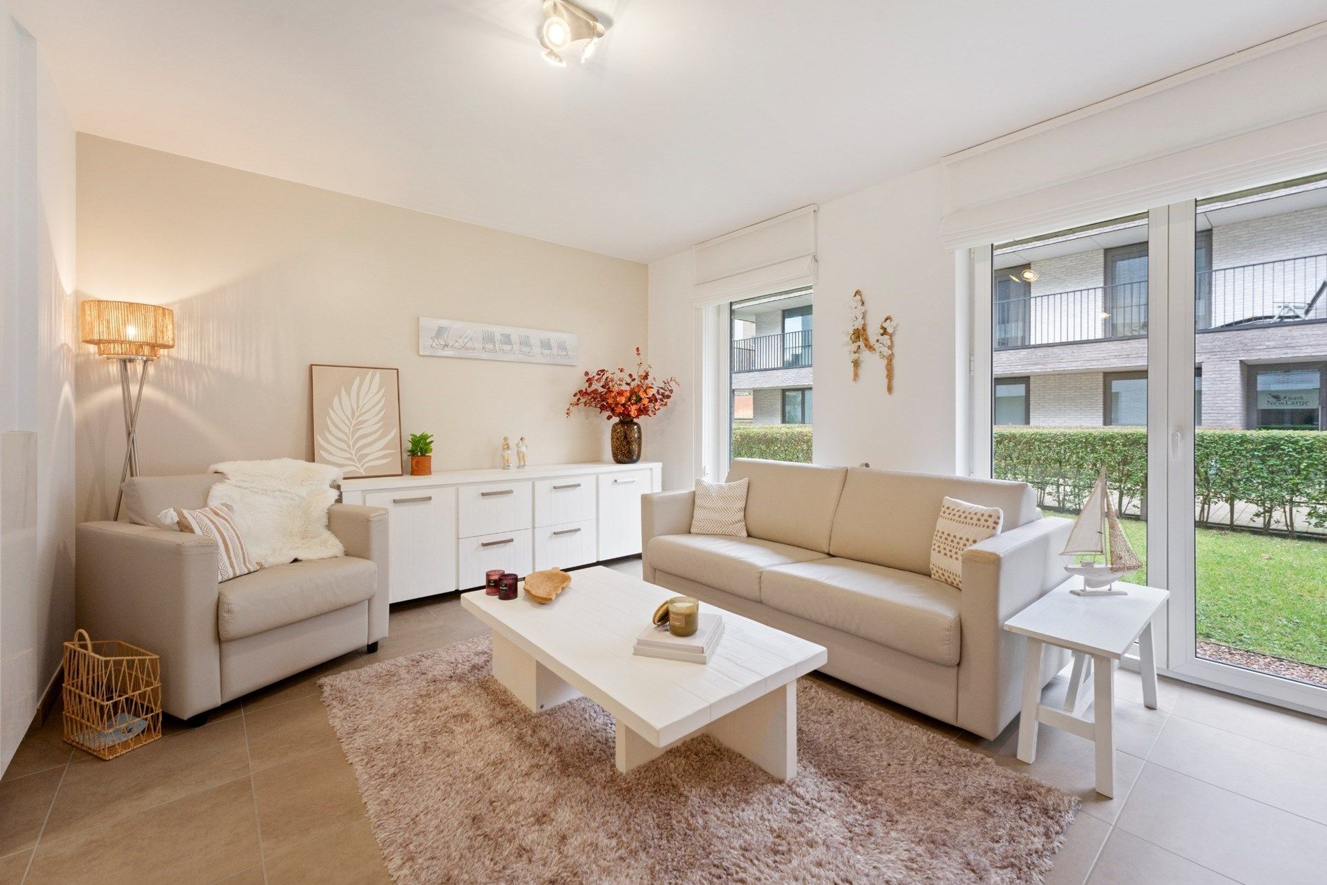 Tof gelijkvloers appartement met tuintje te Zeebrugge foto 2