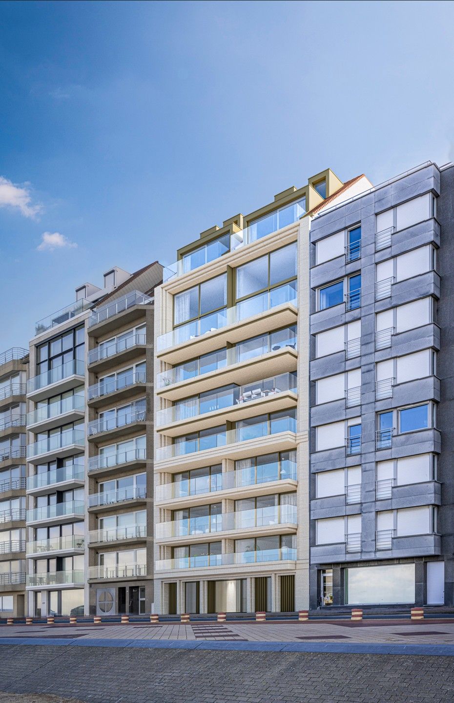 Exclusief nieuwbouwappartement met frontaal zeezicht foto 3
