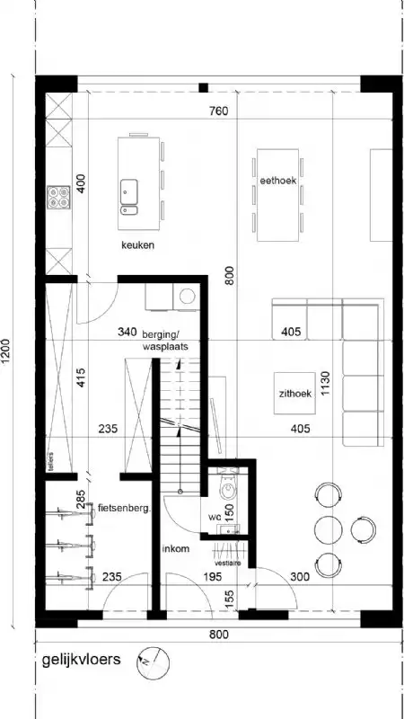 Nieuw te bouwen gesloten woning met vrije keuze van architectuur te Ieper. foto 3