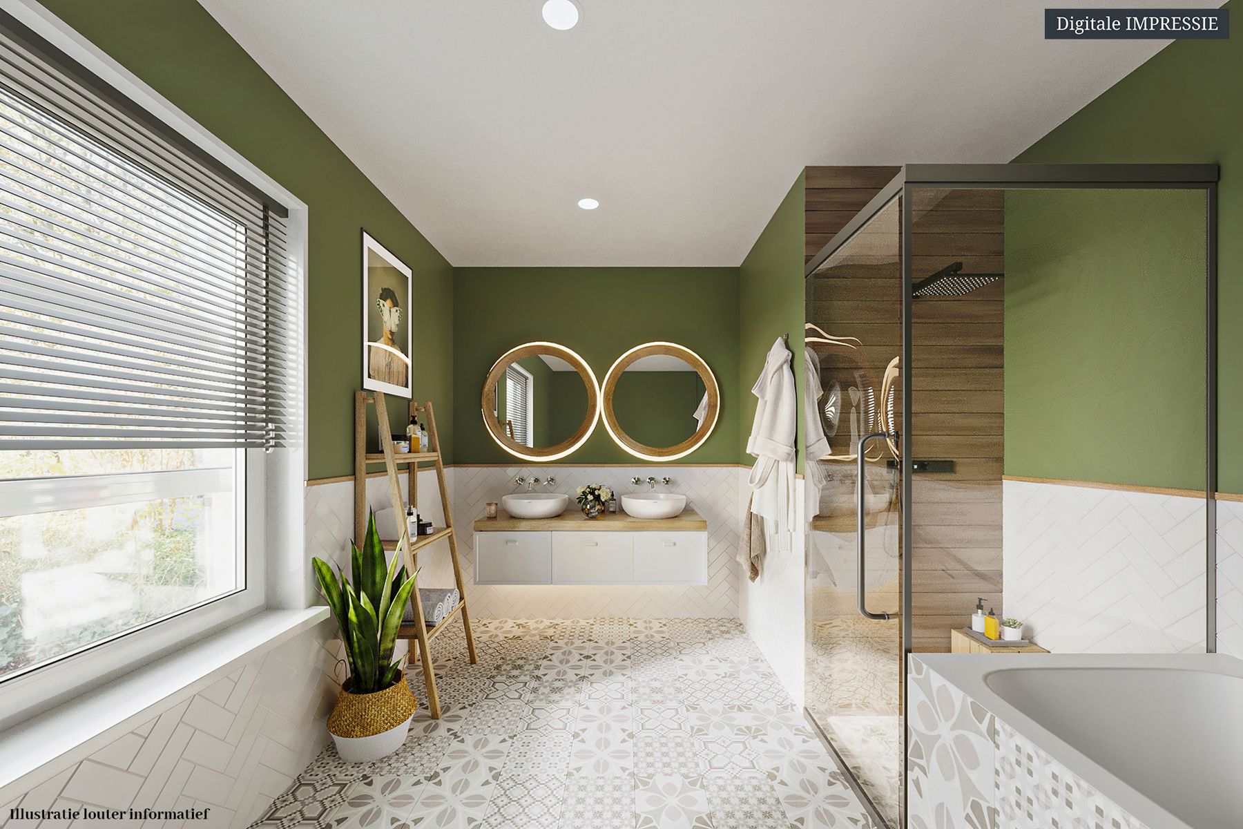 Ruime, energiezuinige villa met panoramisch zicht op groen foto 19