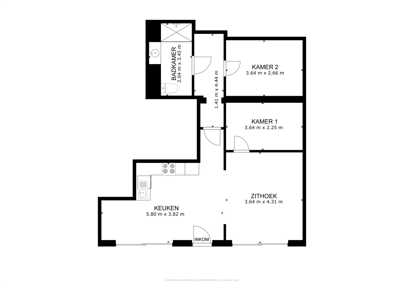 2-slaapkamerappertement op een boogscheut van Berlare Donk! foto 13