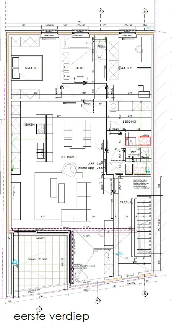 Appartement met 2 slaapkamers en een groot terras te Lichtervelde foto 5