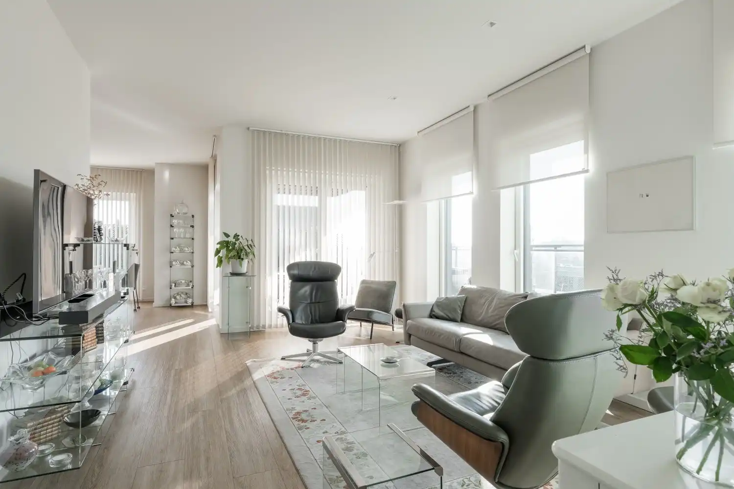 Prachtig penthouse met zeer groot terras en daktuin op het zuiden met 2 slaapkamers en 2 badkamers. foto 9