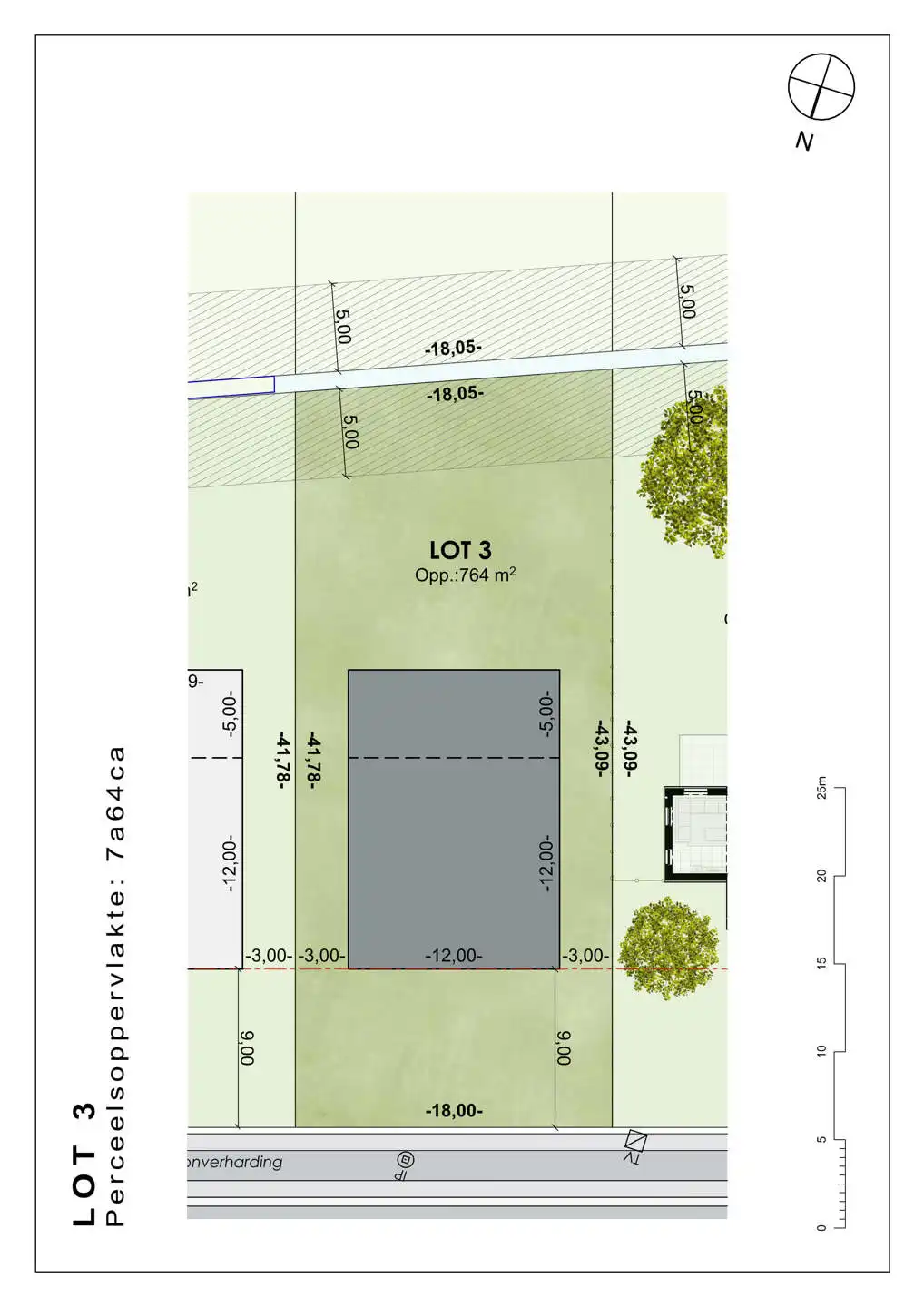 Bouwgrond open bebouwing met vergund plan - 764m² foto 2