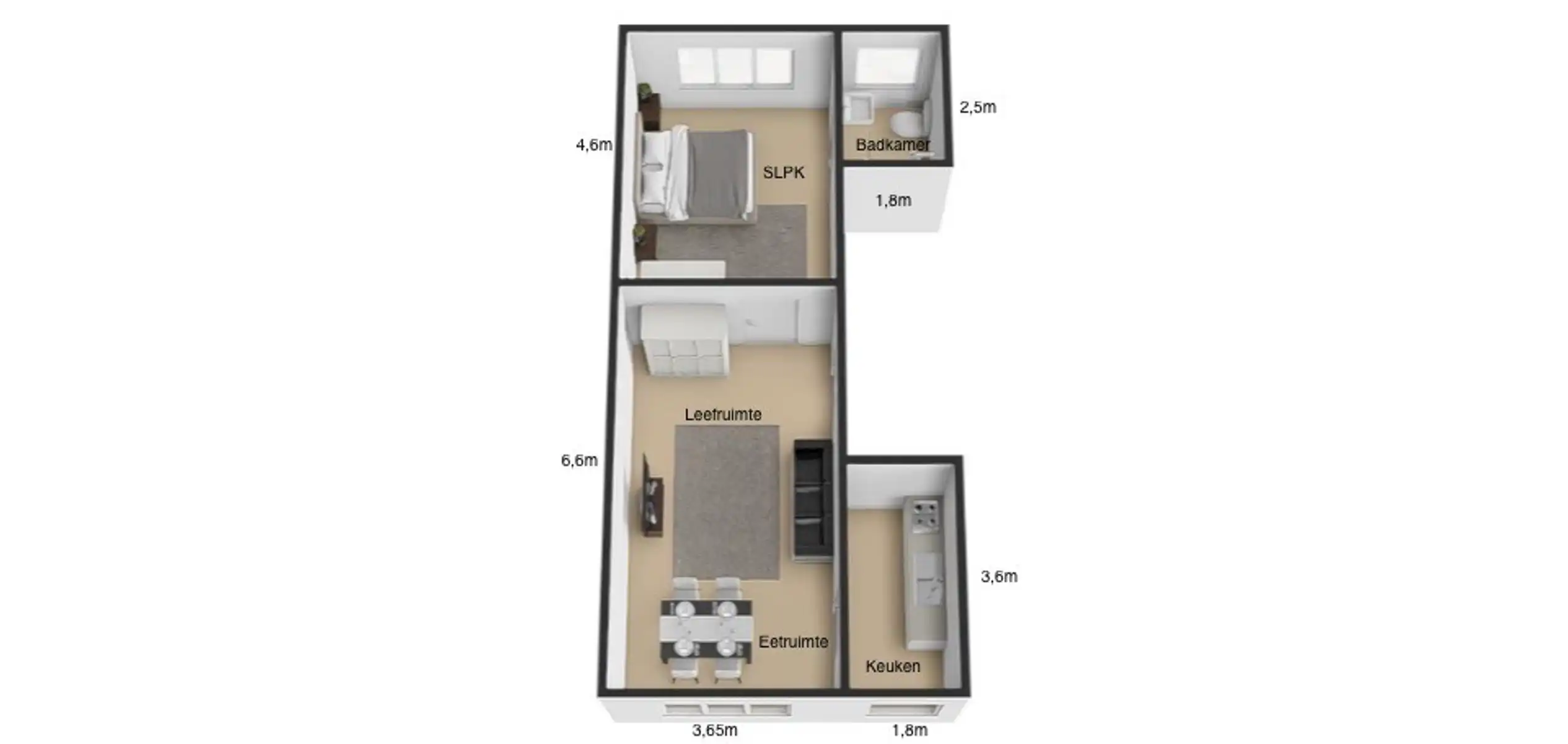 Centraal gelegen appartement met 1 slpk én garage! foto 12
