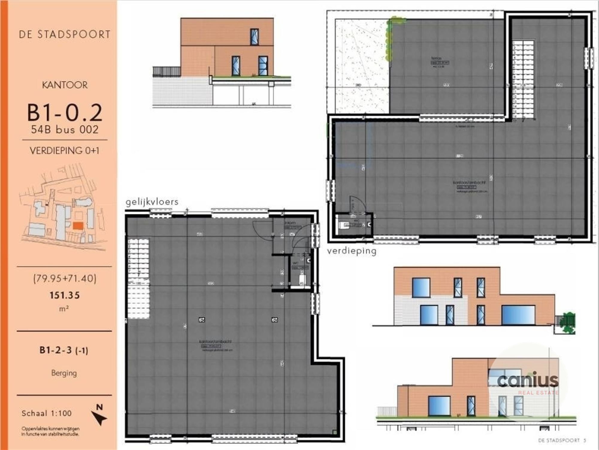 Commerciële ruimtes te Sint-Truiden in project Stadspoort foto 3