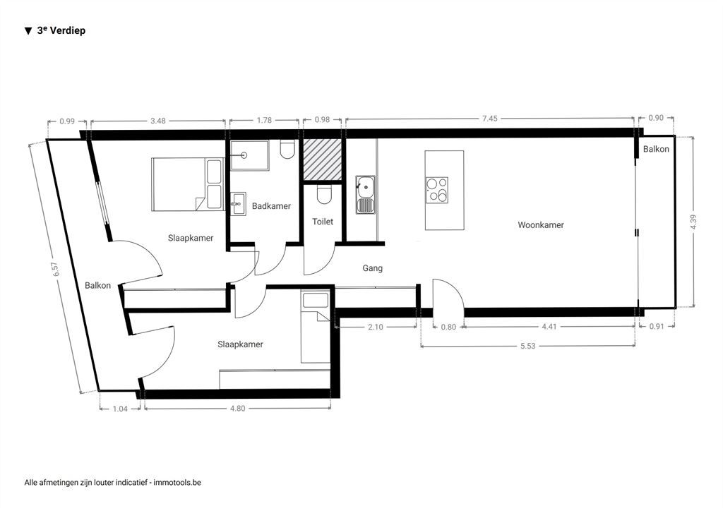 Recent appartement met 2 terrassen en goed EPC foto 16