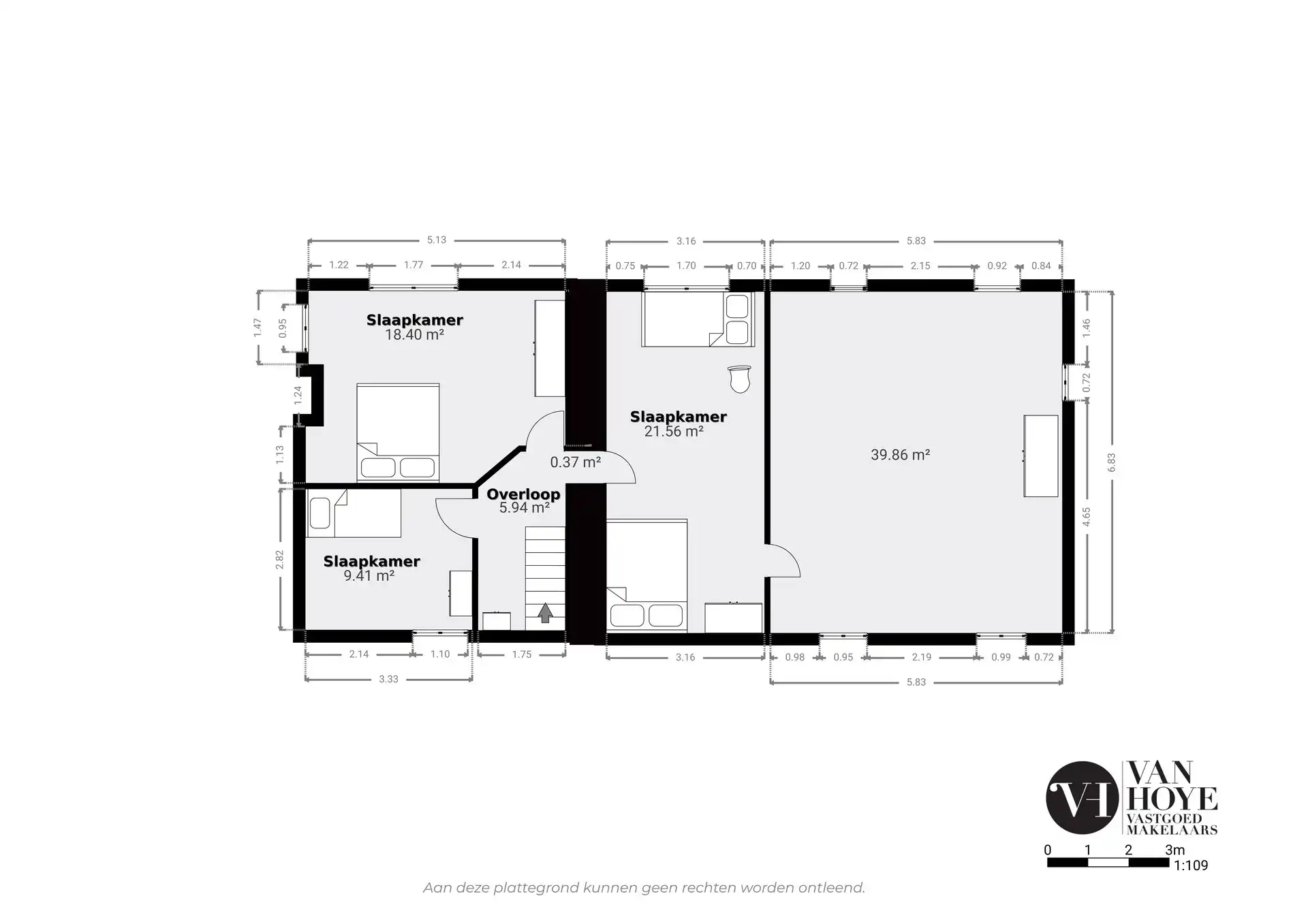 Heel ruime woning, met open zicht en grote garage/magazijn (82m²) op een perceel van 760m², te Grembergen foto 24