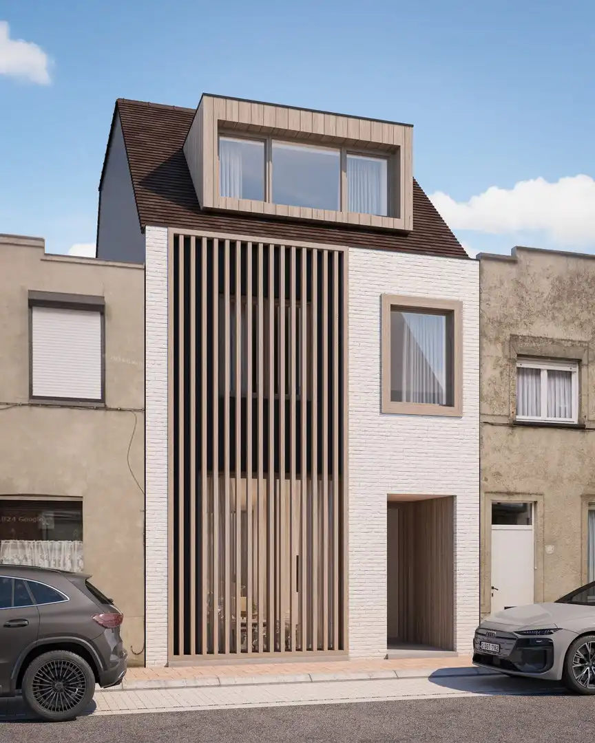 Unieke kustwoning in uitvoering met duinentuin — Oud-Knokke. foto {{pictureIndex}}