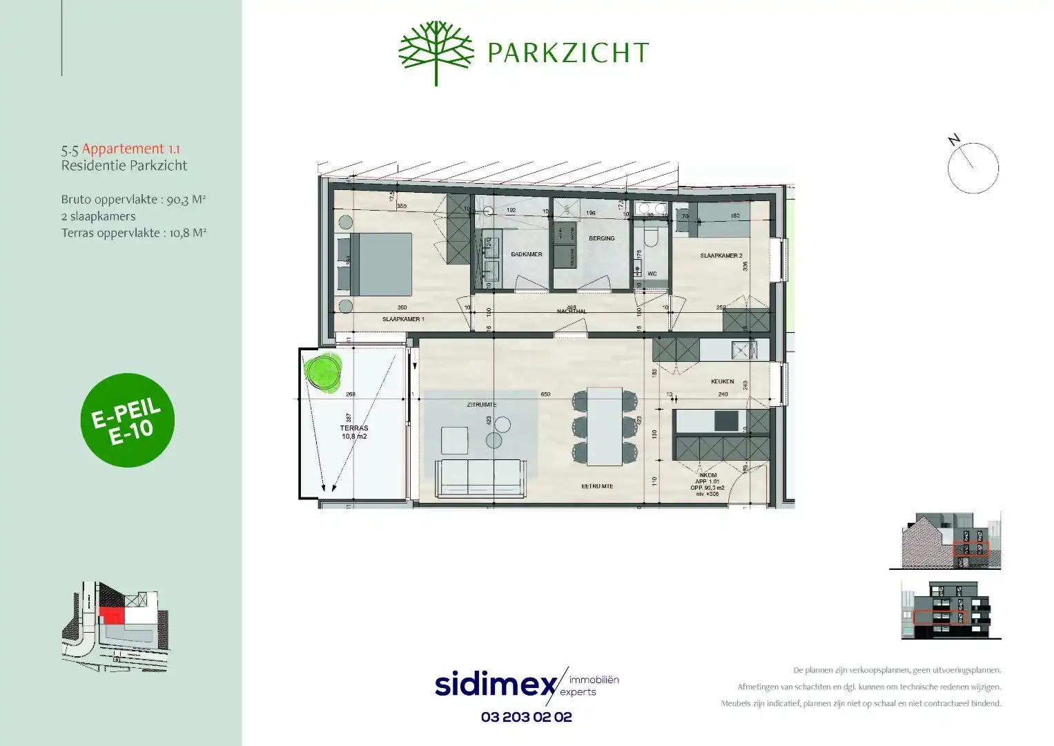 2 slpk appartement van ca. 88,5 m² en een terras van ca. 10m² foto 5