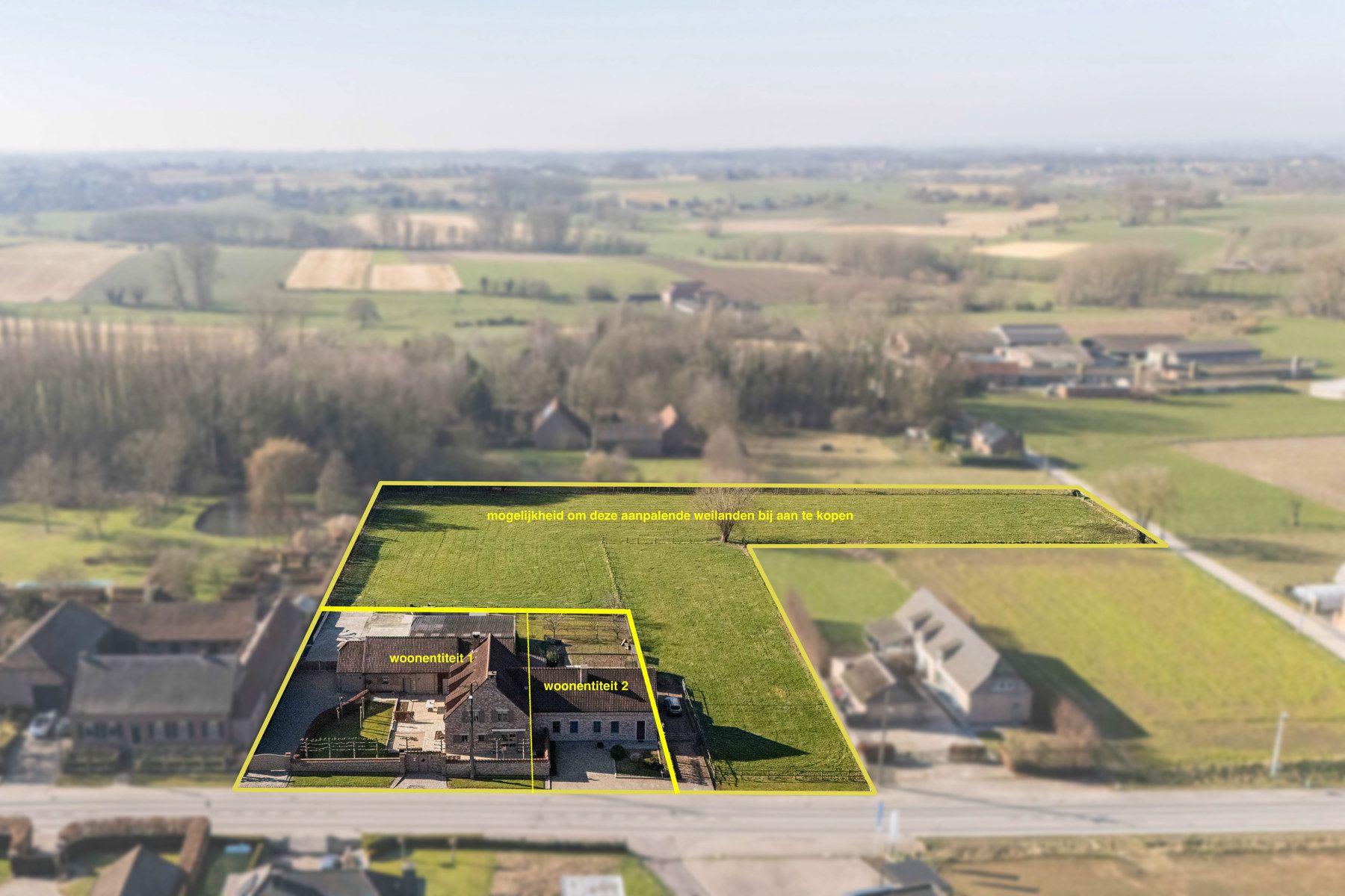 Project "Hoeve" met twee woonentiteiten + weiland foto 2