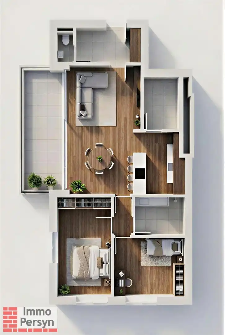 Nieuwbouw 2 slpk app met terras van 15m² foto {{pictureIndex}}