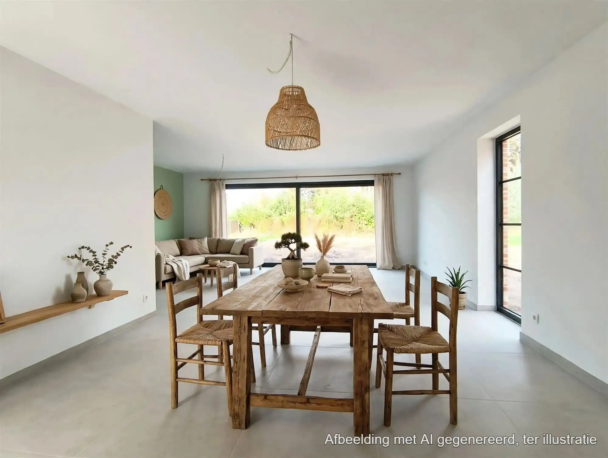 Gloednieuw wooncomfort in deze woning met 3 slaapkamers, terras, tuin en carport. foto 4