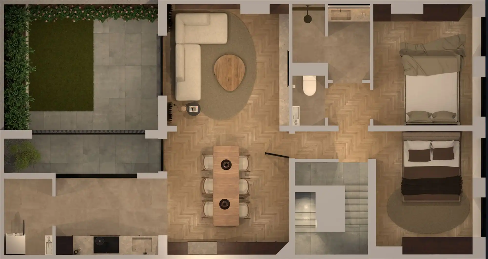 Energetisch gerenoveerd appartement met terras foto 2