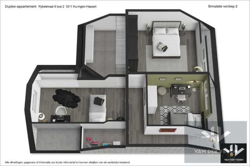 Ruime duplex met 3 slaapkamers in het groene Tuilt-Kuringen foto 19
