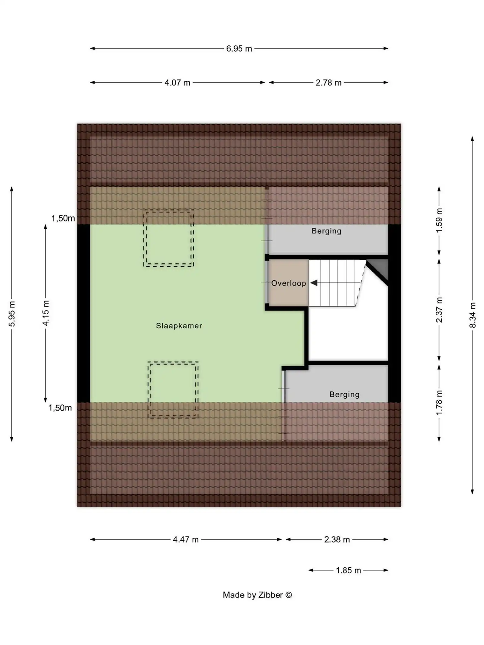 Zeer goede driegevel te koop in Groot-Bijgaarden foto 25