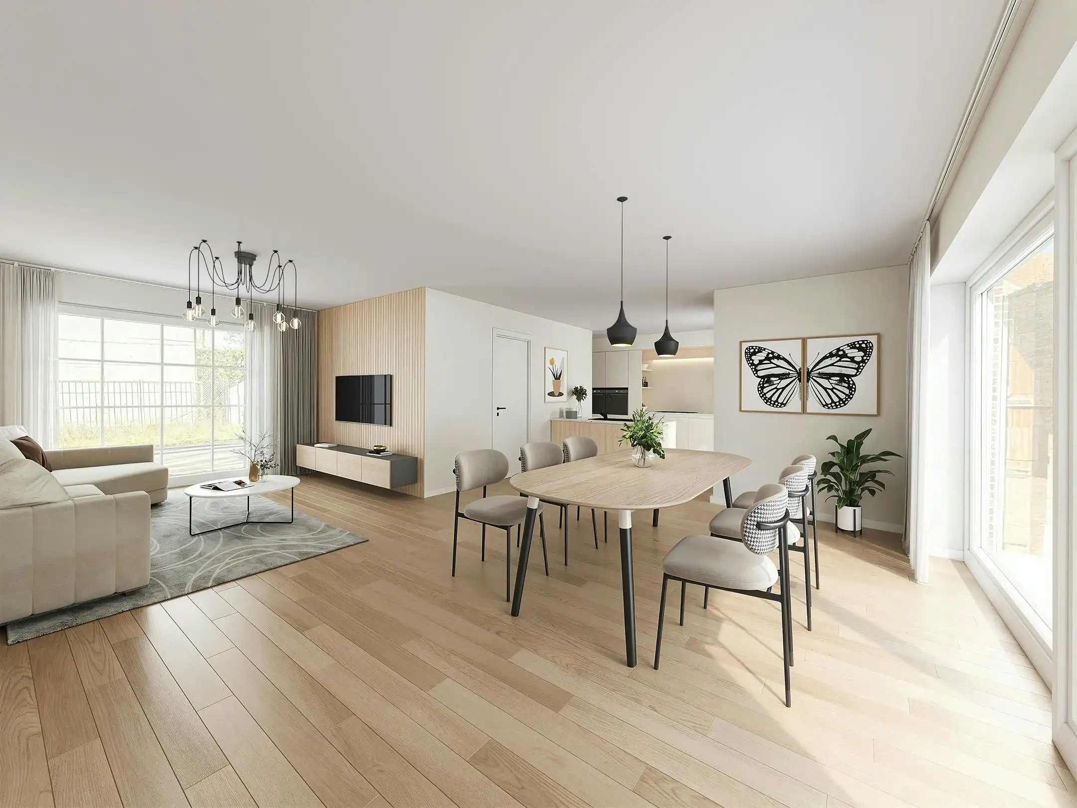 Halfopen nieuwbouwwoning te koop met 3 kamers, oprit en tuin foto 3