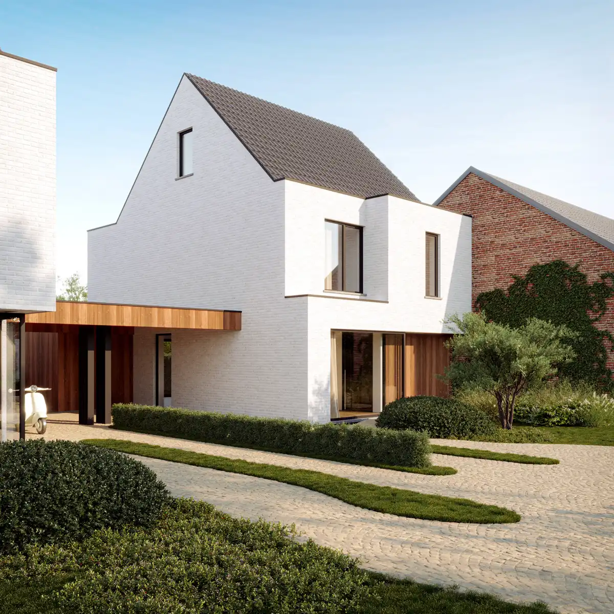 Ruime nieuwbouwwoning met achterliggend perceel foto {{pictureIndex}}