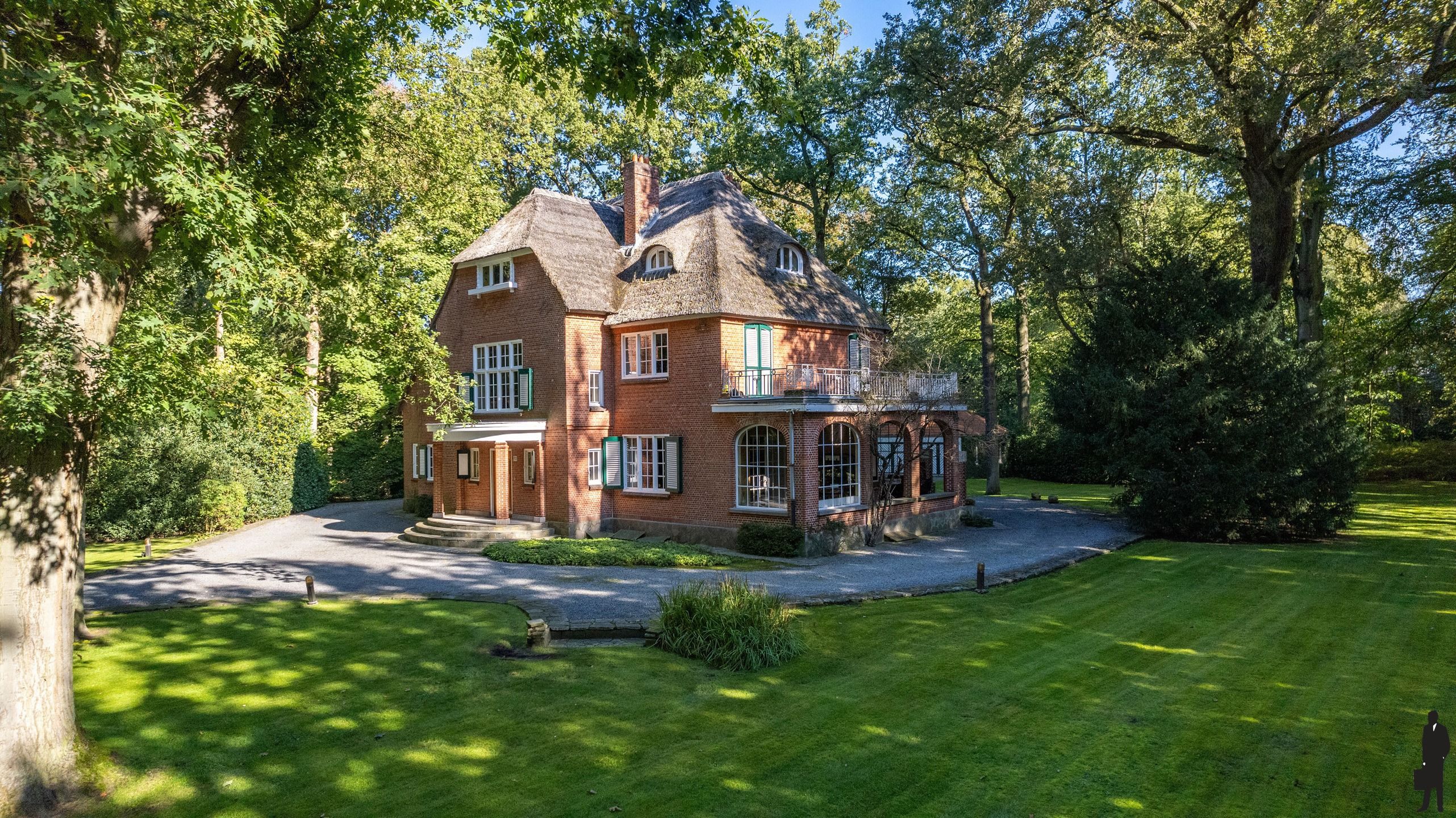In Vriesdonk, rietgedekte karaktervolle villa op ca. 13.670m² (inclusief bouwgrond van ca. 4.543m²!). foto 3