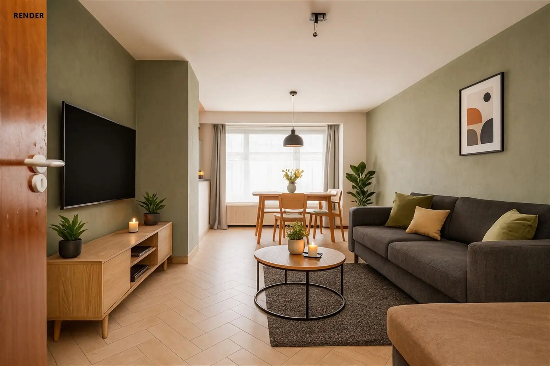 1 slpk app met zonnig terras in centrum! foto 4