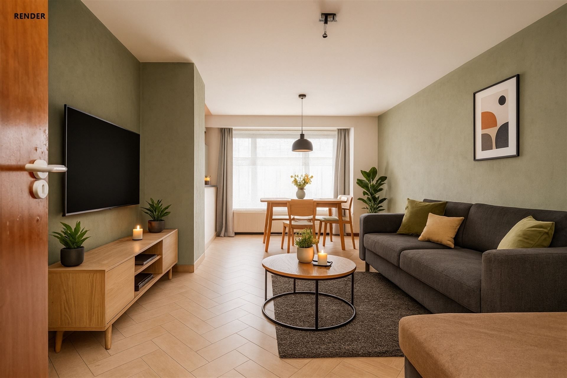 1 slpk app met zonnig terras in centrum! foto 4