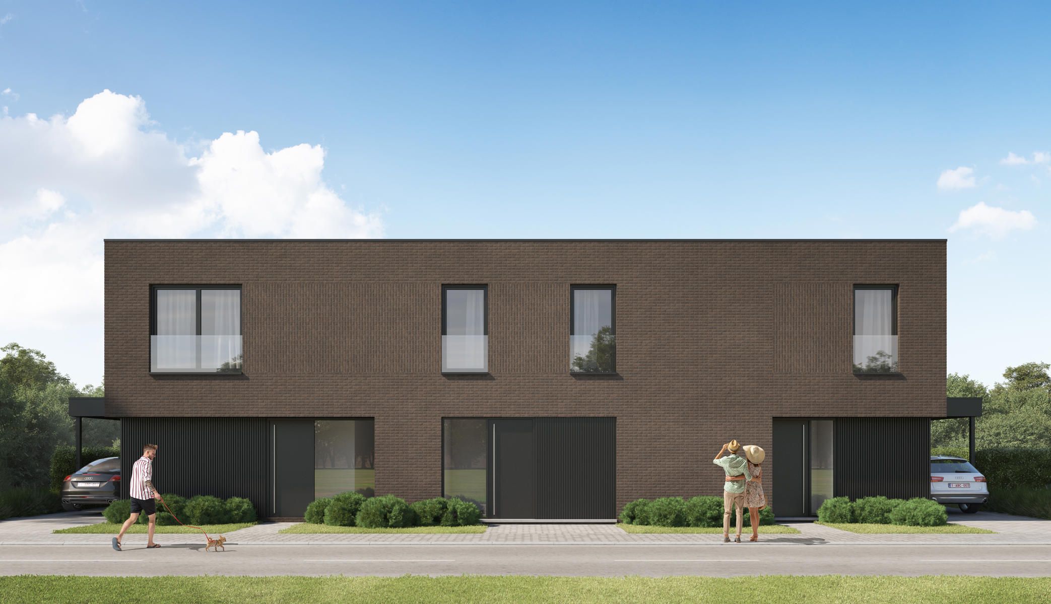 Moderne, gesloten woning foto 1