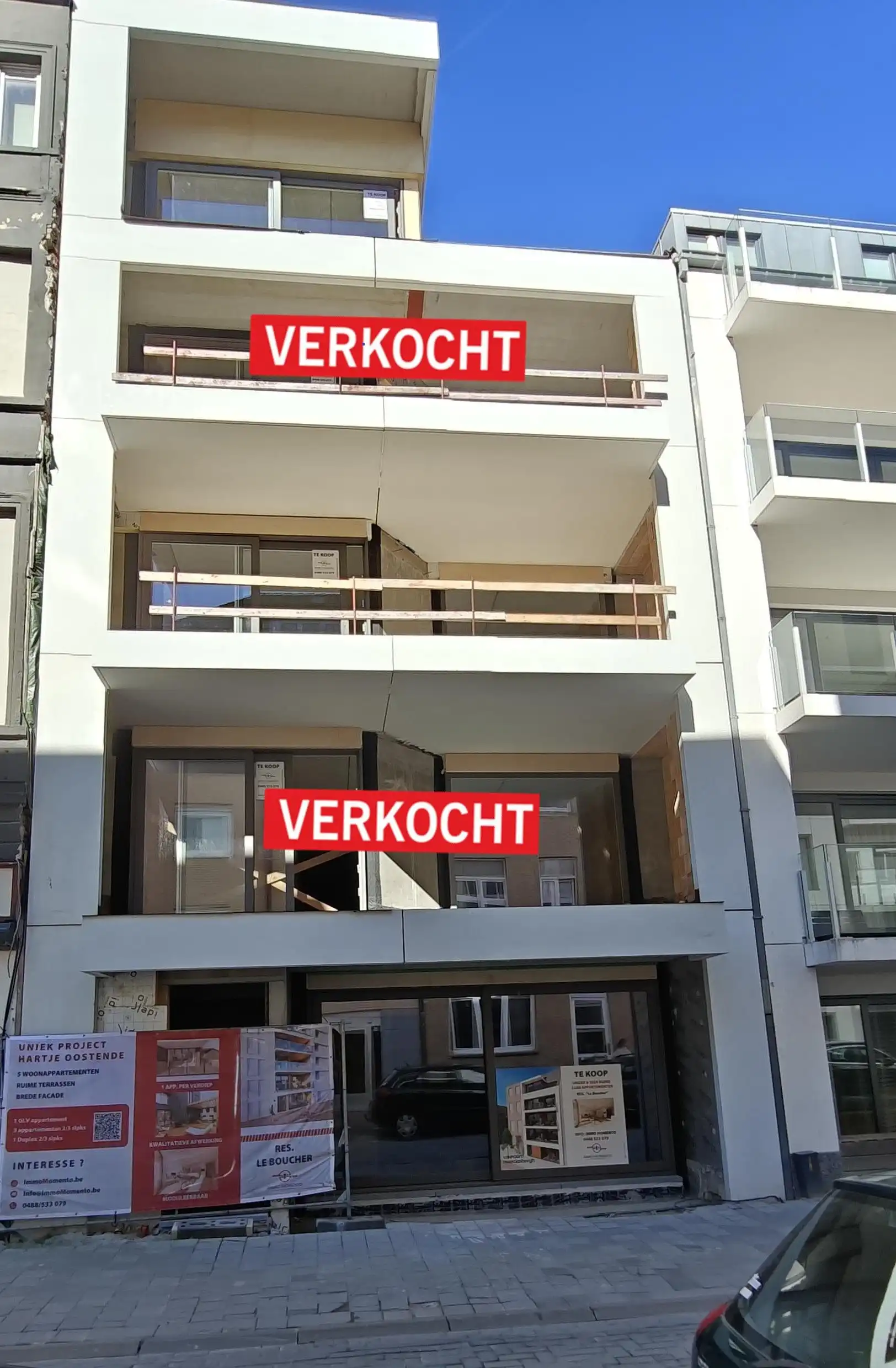 VERKOCHT! RUIM INSTAPKLAAR APPARTEMENT MET 3 SLAAPKAMERS EN TERRASSEN NABIJ ZEE! foto {{pictureIndex}}